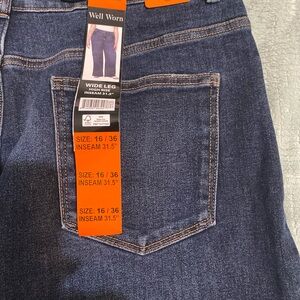 FINAL! Wide Leg Jeans - Dark Blue Denim